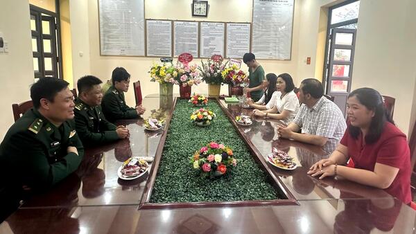 Lãnh đạo Đảng ủy – HĐND – UBND – Ủy ban MTTQ Việt Nam thăm tặng quà Đồn Biên phòng Bắc xa