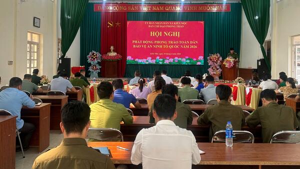 Xã Kiên Mộc phát động phong trào Toàn dân bảo vệ an ninh Tổ quốc năm 2026