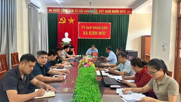 XÃ KIÊN MỘC DỰ HỘI NGHỊ VỀ CÔNG TÁC PHÒNG, CHỐNG THIÊN TAI NĂM 2026