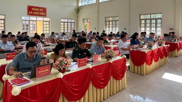 ĐẢNG UỶ XÃ KIÊN MỘC TỔ CHỨC HỘI NGHỊ BÁO CÁO VIÊN THÁNG 5 NĂM 2026