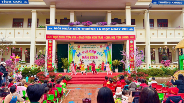 TRƯỜNG MẦM NON BẮC XA TỔ CHỨC THÀNH CÔNG CHƯƠNG TRÌNH “BÉ VUI CHỢ TẾT NĂM 2026”