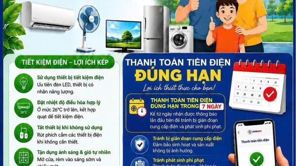 Tuyên truyền Tiết kiệm điện 2026