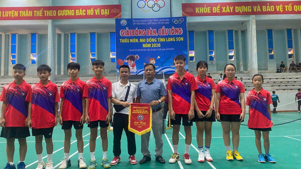 Xã Kiên Mộc tham gia Giải Bóng bàn, Cầu lông thiếu niên , nhi đồng năm 2026