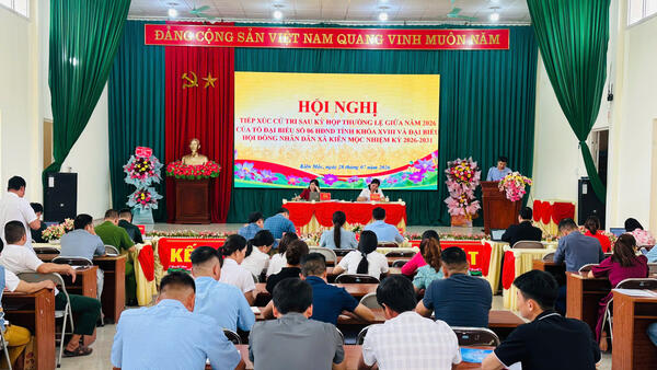 TỔ ĐẠI BIỂU HĐND CÁC CẤP TIẾP XÚC CỬ TRI XÃ KIÊN MỘC SAU KỲ HỌP THƯỜNG LỆ GIỮA NĂM 2026