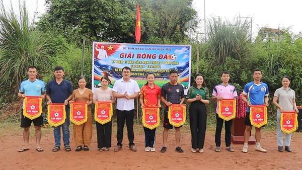 Xã Kiên Mộc khai mạc giải bóng đá chào mừng kỷ niệm cách mạng tháng Tám và Quốc khánh nước cộng hòa xã hội chủ nghĩa Việt Nam (02/9/1945-02/9/2026)