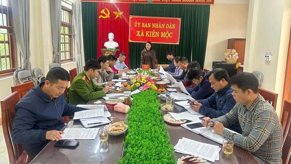 Xã Kiên Mộc họp Ban chỉ đạo tổ chức ngày hội Biên phòng toàn dân năm 2026