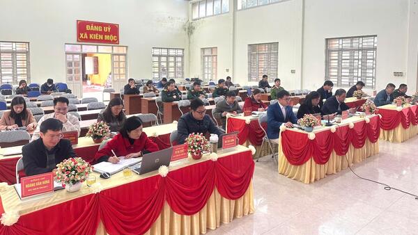 Xã Kiên Mộc dự Hội Nghị nghiên cứu, học tập, quán triệt Nghị quyết số 79, 80 NQ/TW của Bộ Chính trị