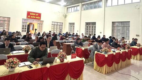 Xã Kiên Mộc dự Hội nghị trực tuyến toàn quốc triển khai công tác bầu cử đại biểu Quốc hội khóa XVI và đại biểu HĐND các cấp nhiệm kỳ 2026 – 2031