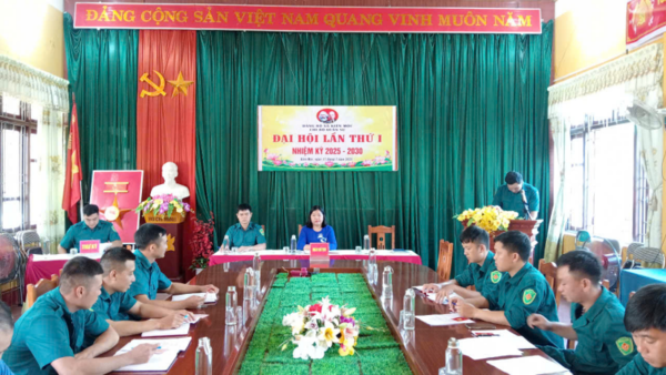 Đại hội Chi bộ Quân sự xã Kiên Mộc lần thứ nhất, nhiệm kỳ 2025 – 2030
